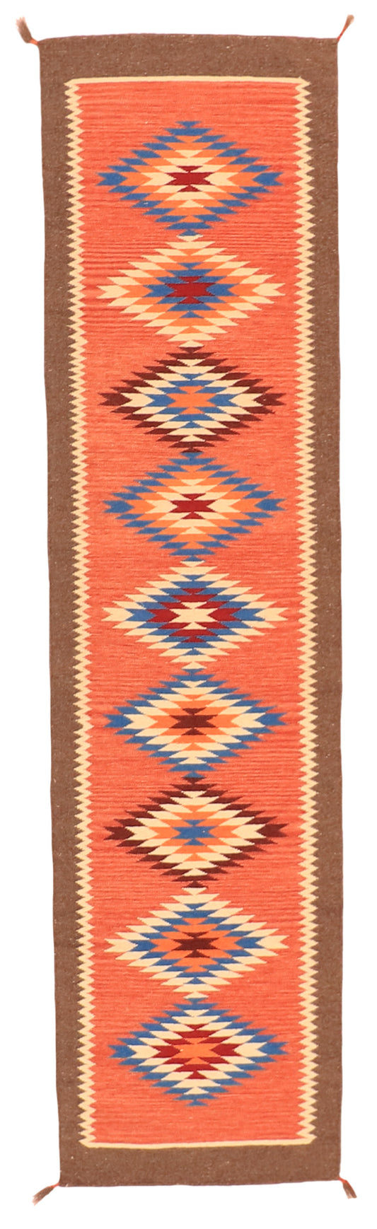 Runner - Navajo Fine/Wool Geometric Rectangle - Hand Knotted Rug