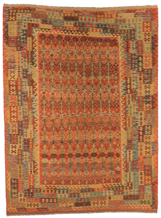 9x12 - Kilim Fine/Wool All Over Rectangle - Hand Knotted Rug