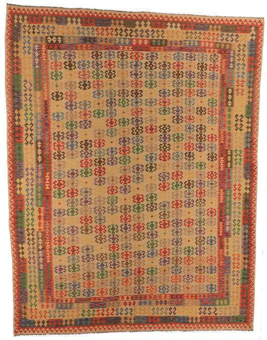 10x13 - Kilim Fine/Wool All Over Rectangle - Hand Knotted Rug
