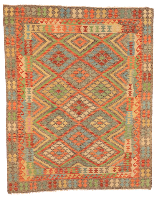 6x9 - Kilim Fine/Wool All Over Rectangle - Hand Knotted Rug