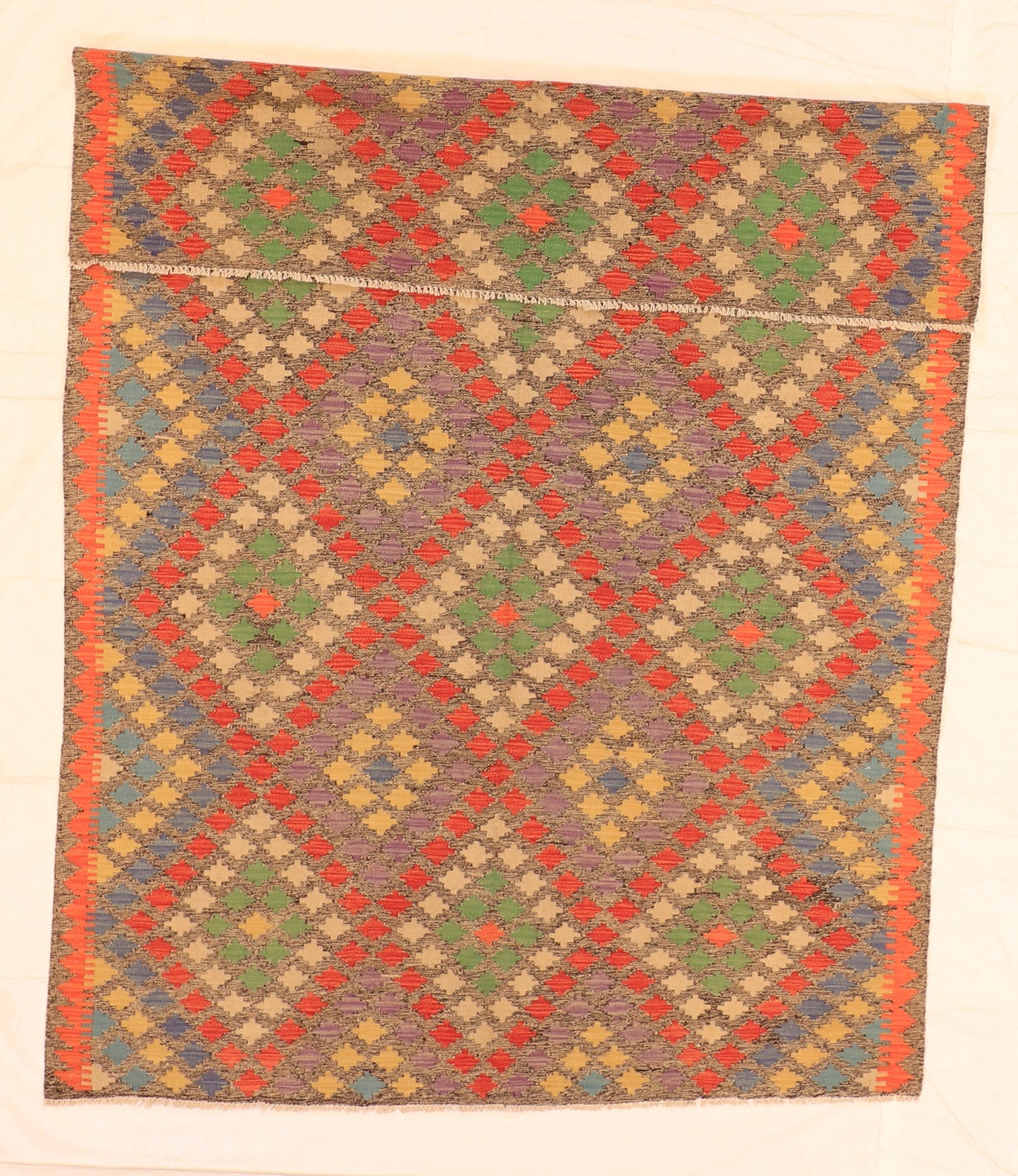 6x9 - Kilim Fine/Wool All Over Rectangle - Hand Knotted Rug