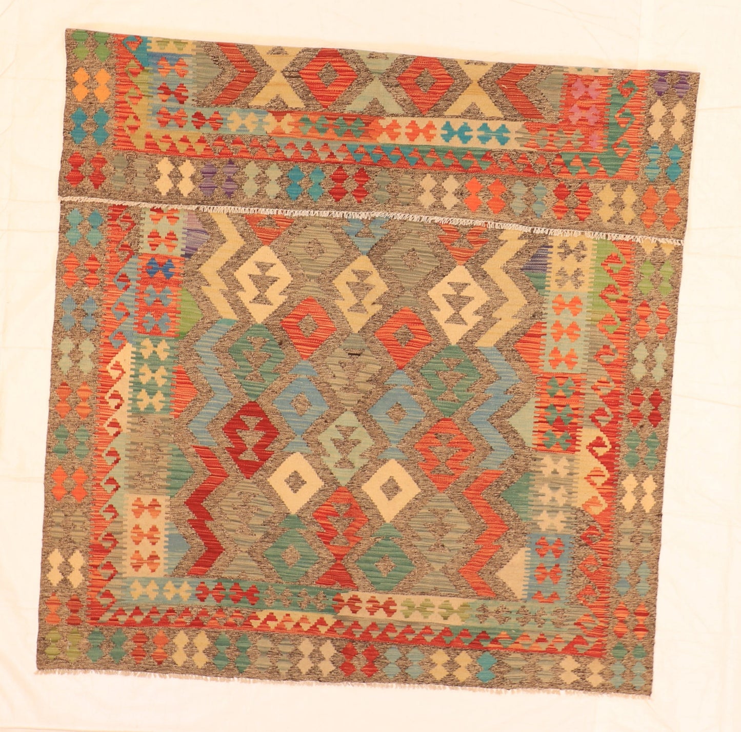 6x9 - Kilim Fine/Wool All Over Rectangle - Hand Knotted Rug