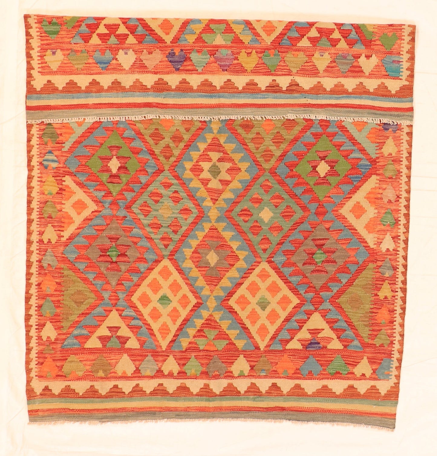 5x7 - Kilim Fine/Wool All Over Rectangle - Hand Knotted Rug