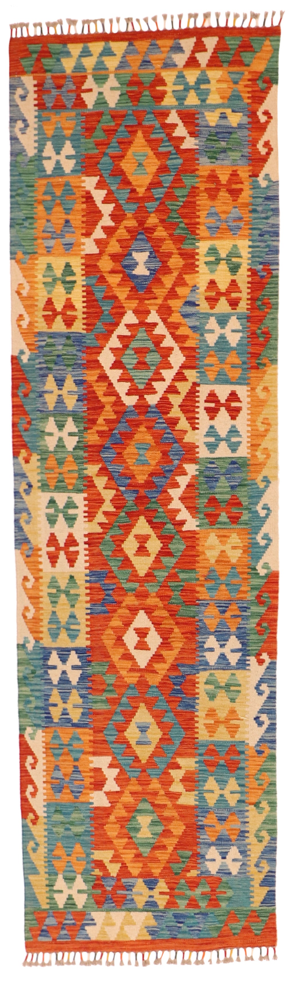 Runner - Kilim Fine/Wool All Over Rectangle - Hand Knotted Rug