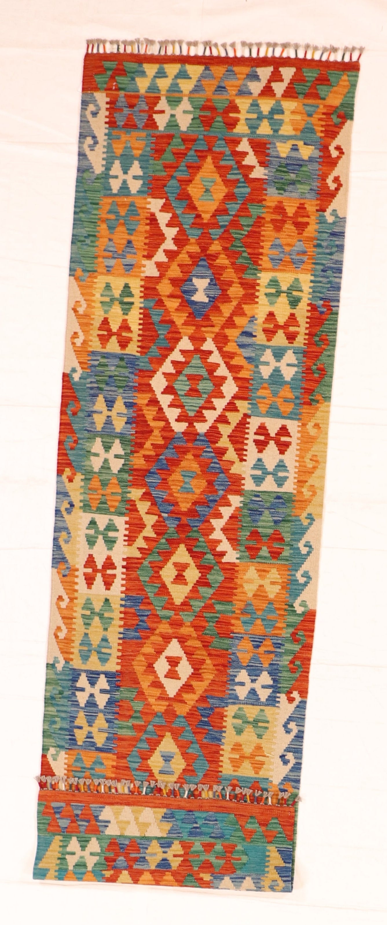 Runner - Kilim Fine/Wool All Over Rectangle - Hand Knotted Rug