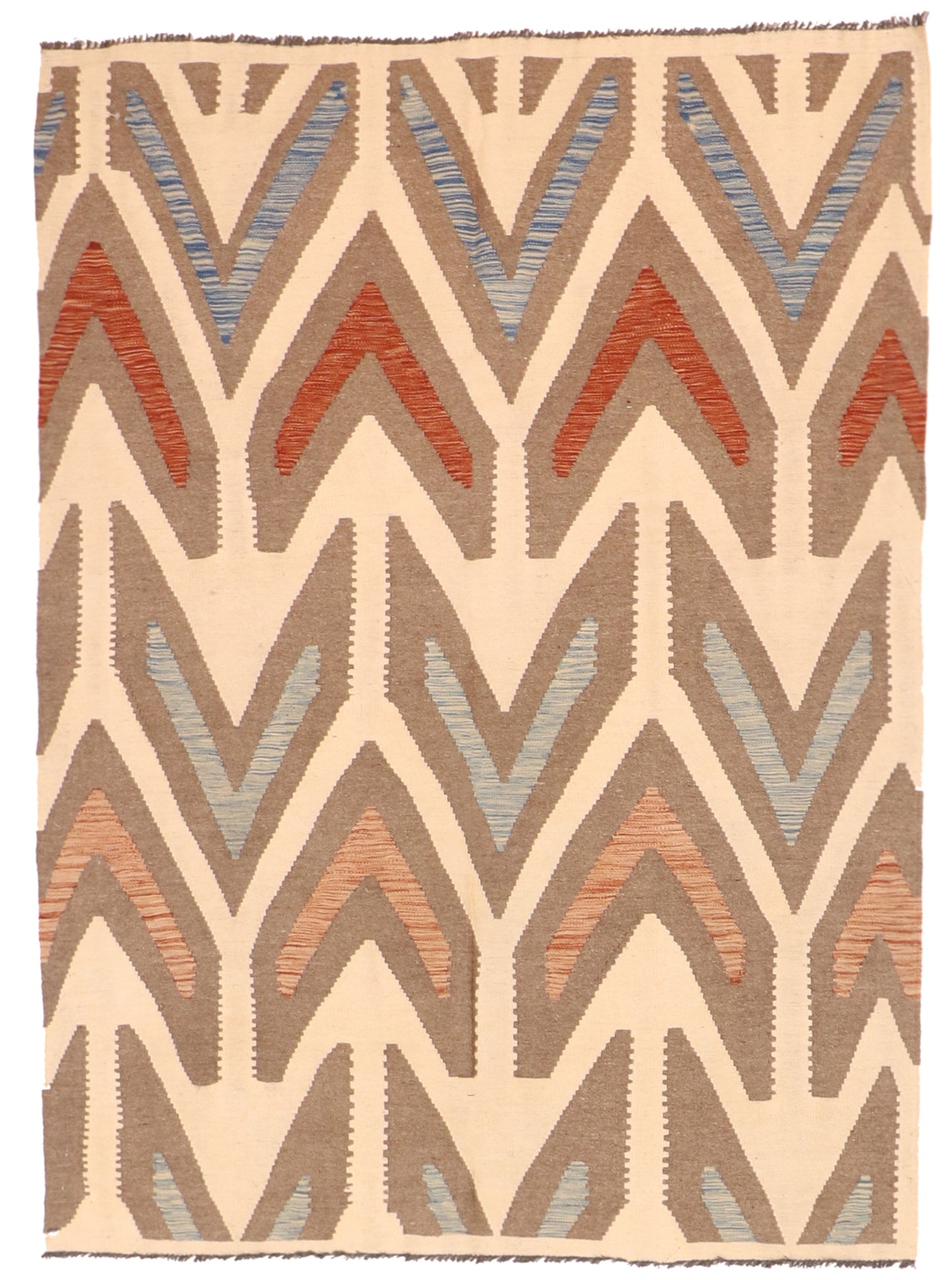 5x7 - Kilim Fine/Wool All Over Rectangle - Hand Knotted Rug