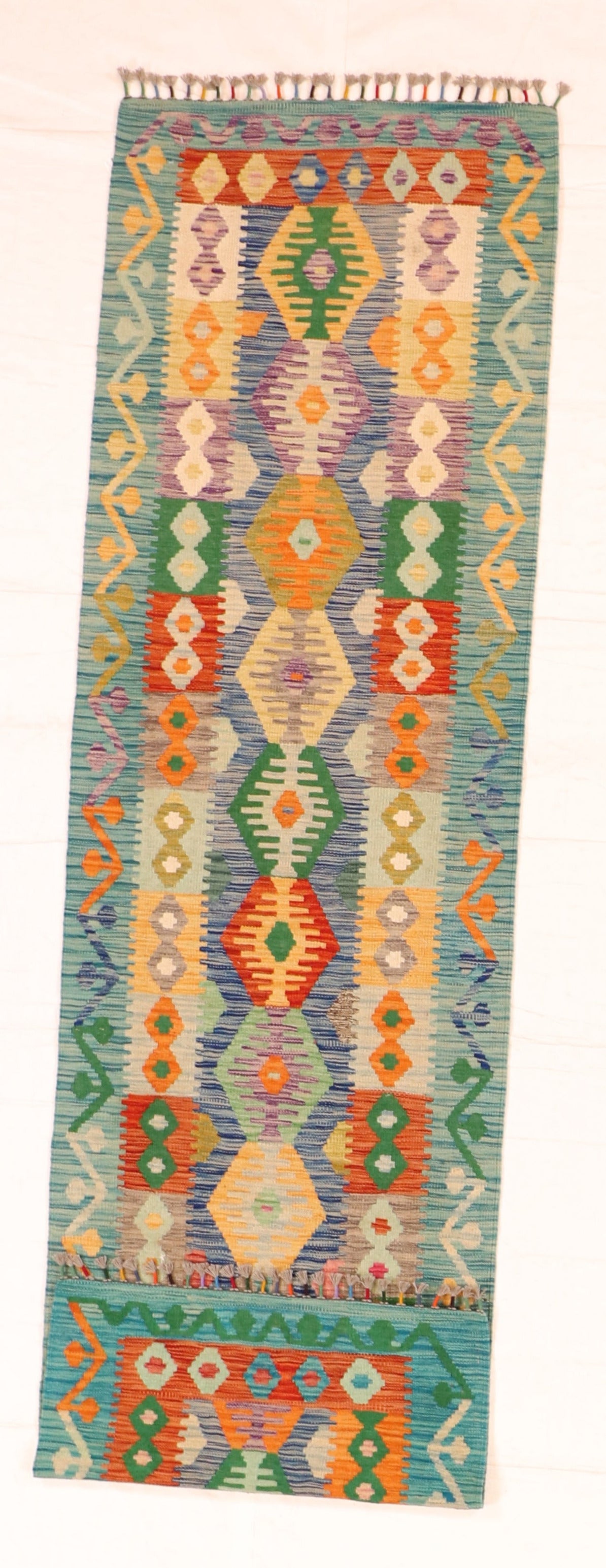 Runner - Kilim Fine/Wool All Over Rectangle - Hand Knotted Rug