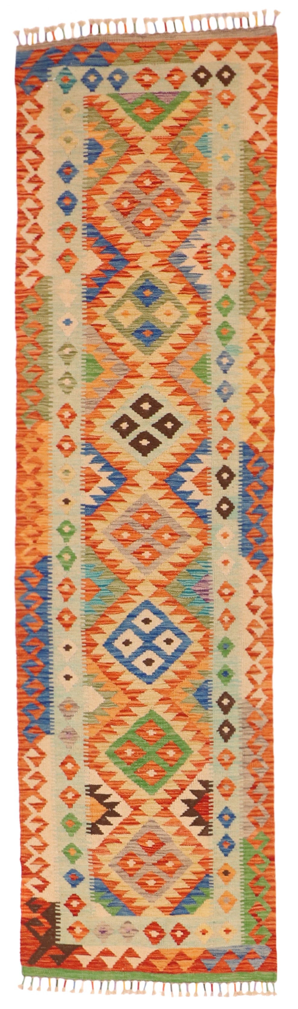 Runner - Kilim Fine/Wool All Over Rectangle - Hand Knotted Rug