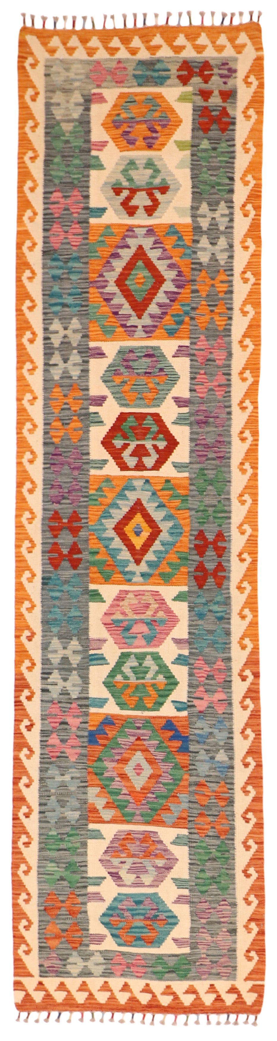 Runner - Kilim Fine/Wool All Over Rectangle - Hand Knotted Rug