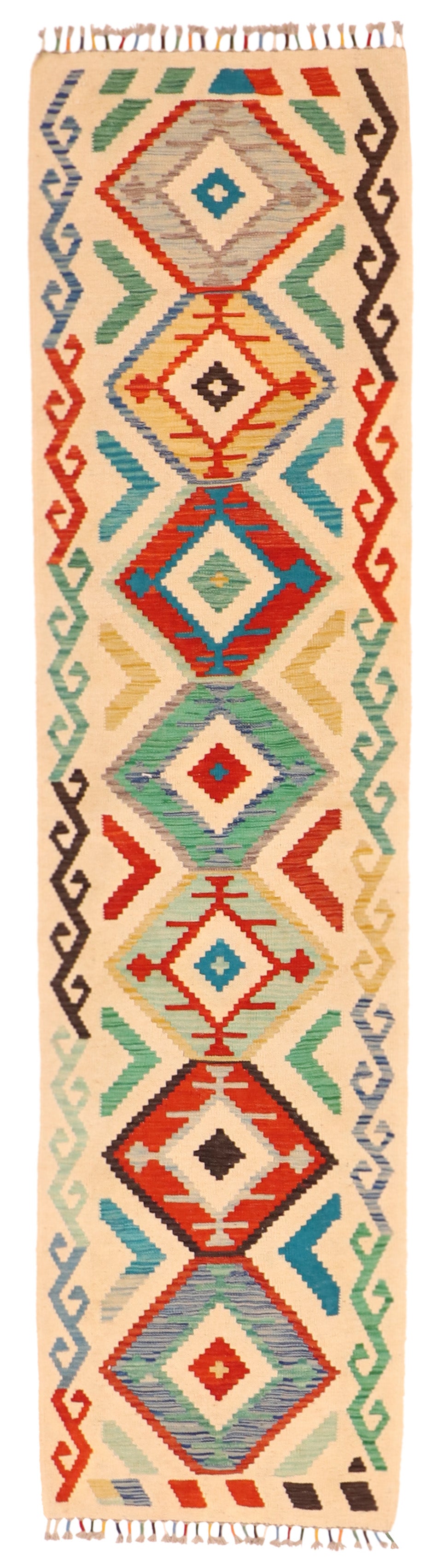 Runner - Kilim Fine/Wool All Over Rectangle - Hand Knotted Rug