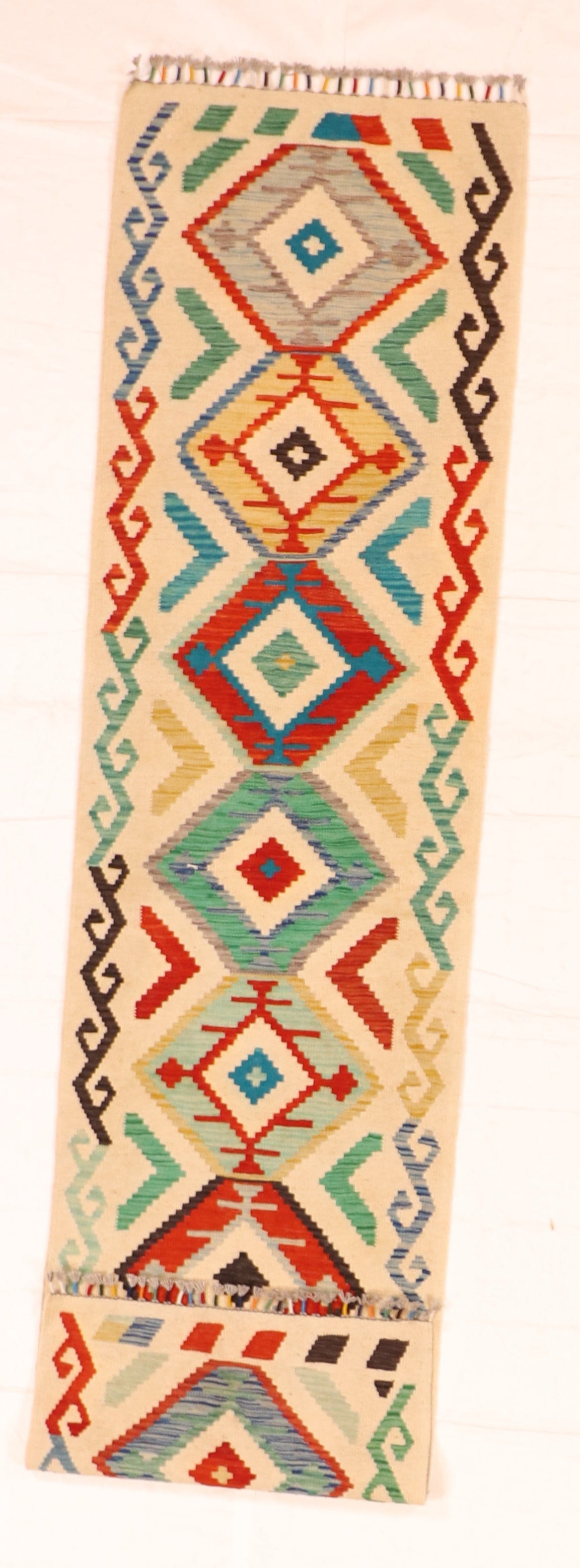 Runner - Kilim Fine/Wool All Over Rectangle - Hand Knotted Rug