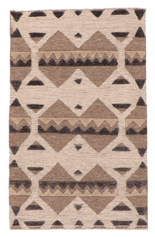 3x5 - Kilim Fine Wool All Over Rectangle - Hand Knotted Rug