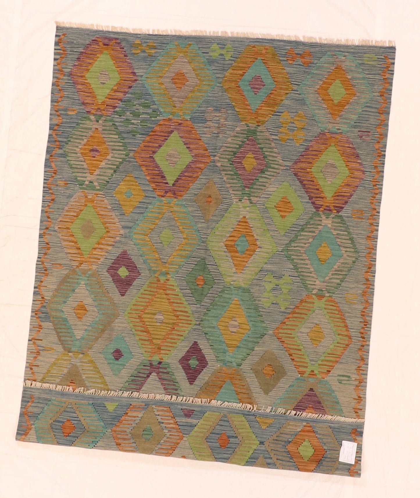 6x9 - Kilim Fine/Wool All Over Rectangle - Hand Knotted Rug