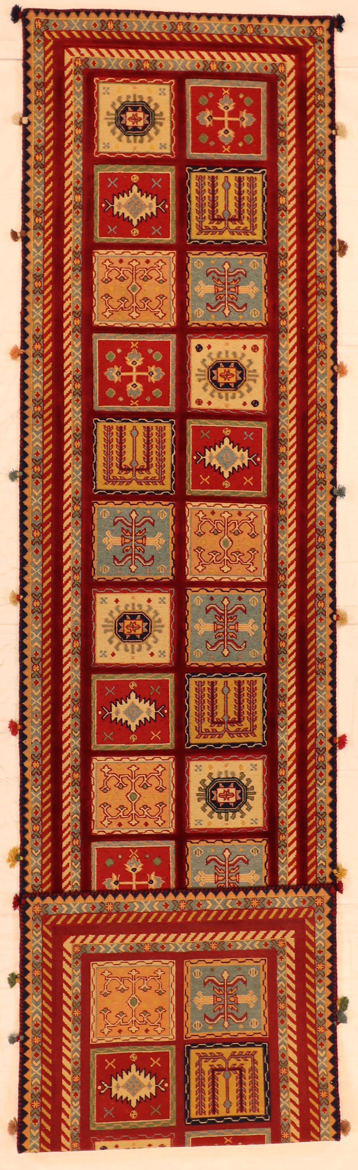 Runner - Bakhtiarie Fine All Over Rectangle - Hand Knotted Rug