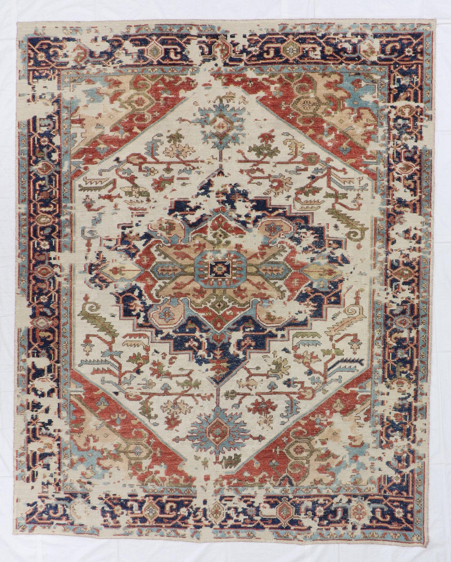 9x12 - Serapie Fine/Wool All Over Rectangle - Hand Knotted Rug