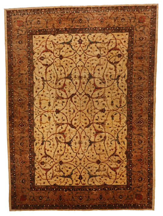 10x14 - Ziegler Mahal Fine/Wool All Over Rectangle - Hand Knotted Rug