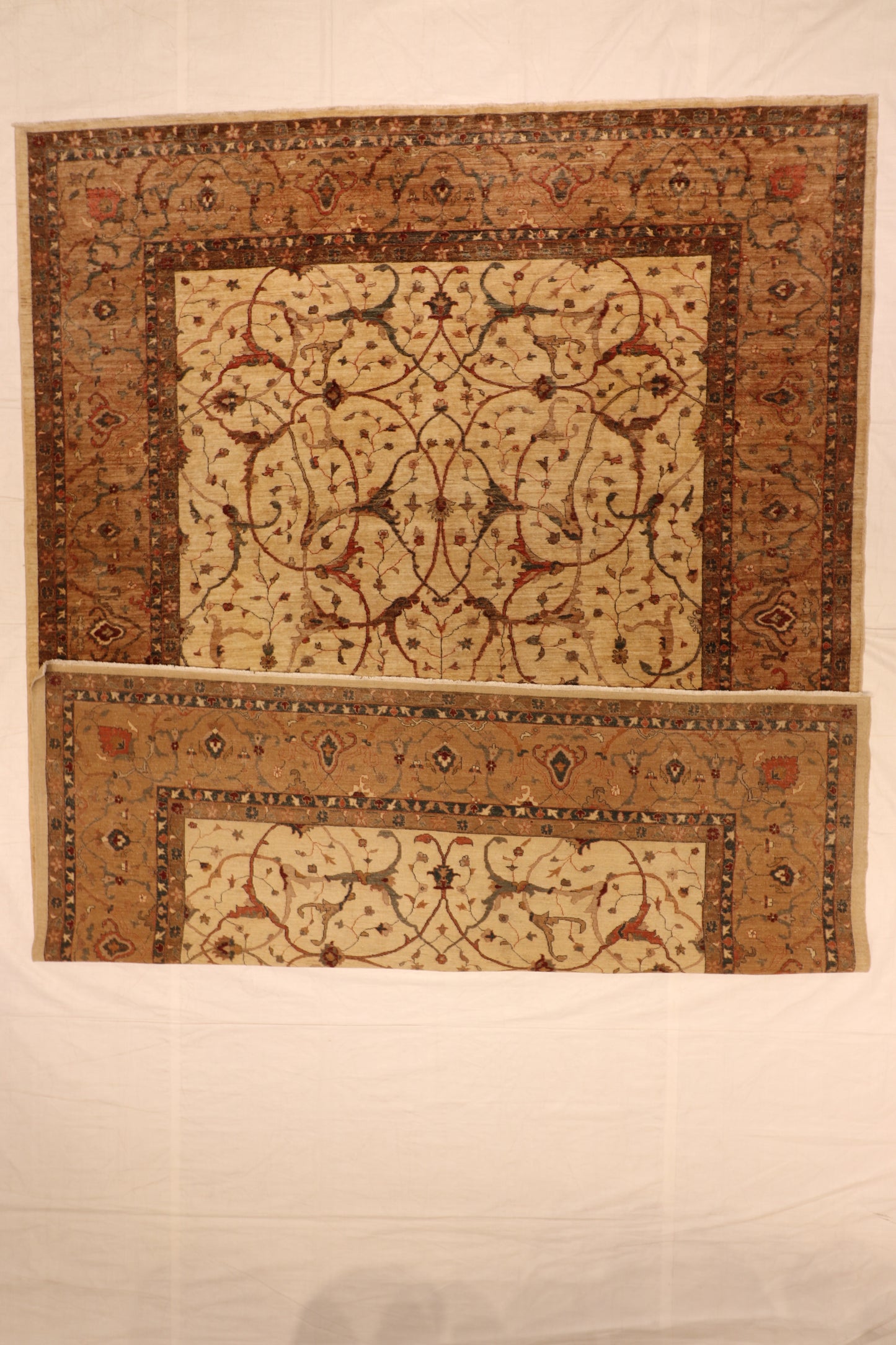 10x14 - Ziegler Mahal Fine/Wool All Over Rectangle - Hand Knotted Rug