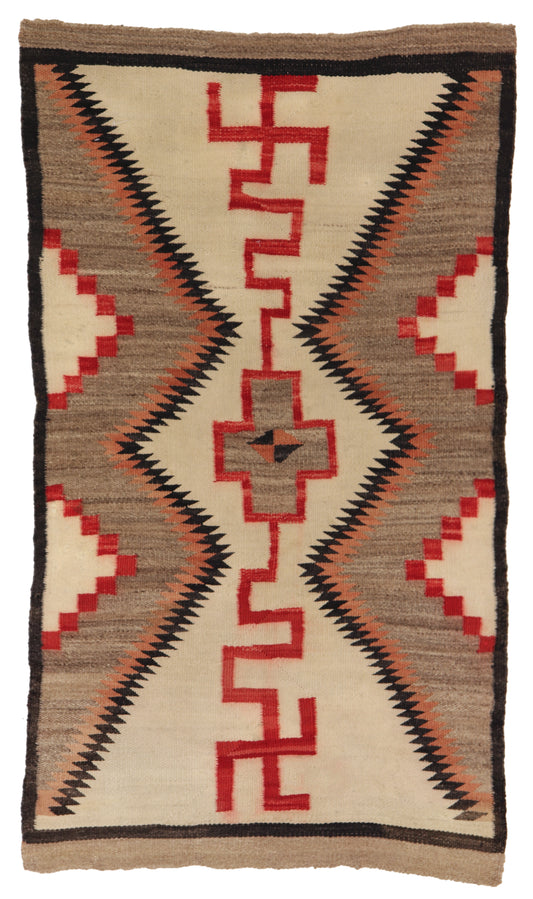 3x5 - Navajo Fine Wool Geometric Rectangle - Hand Knotted Rug