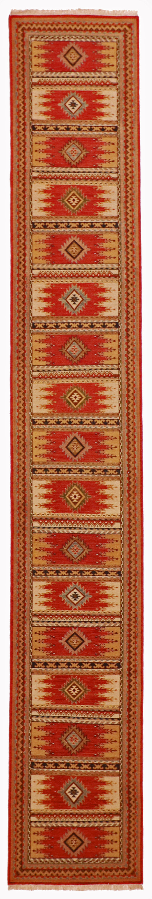 Runner - Karajeh Fine All Over Rectangle - Hand Knotted Rug