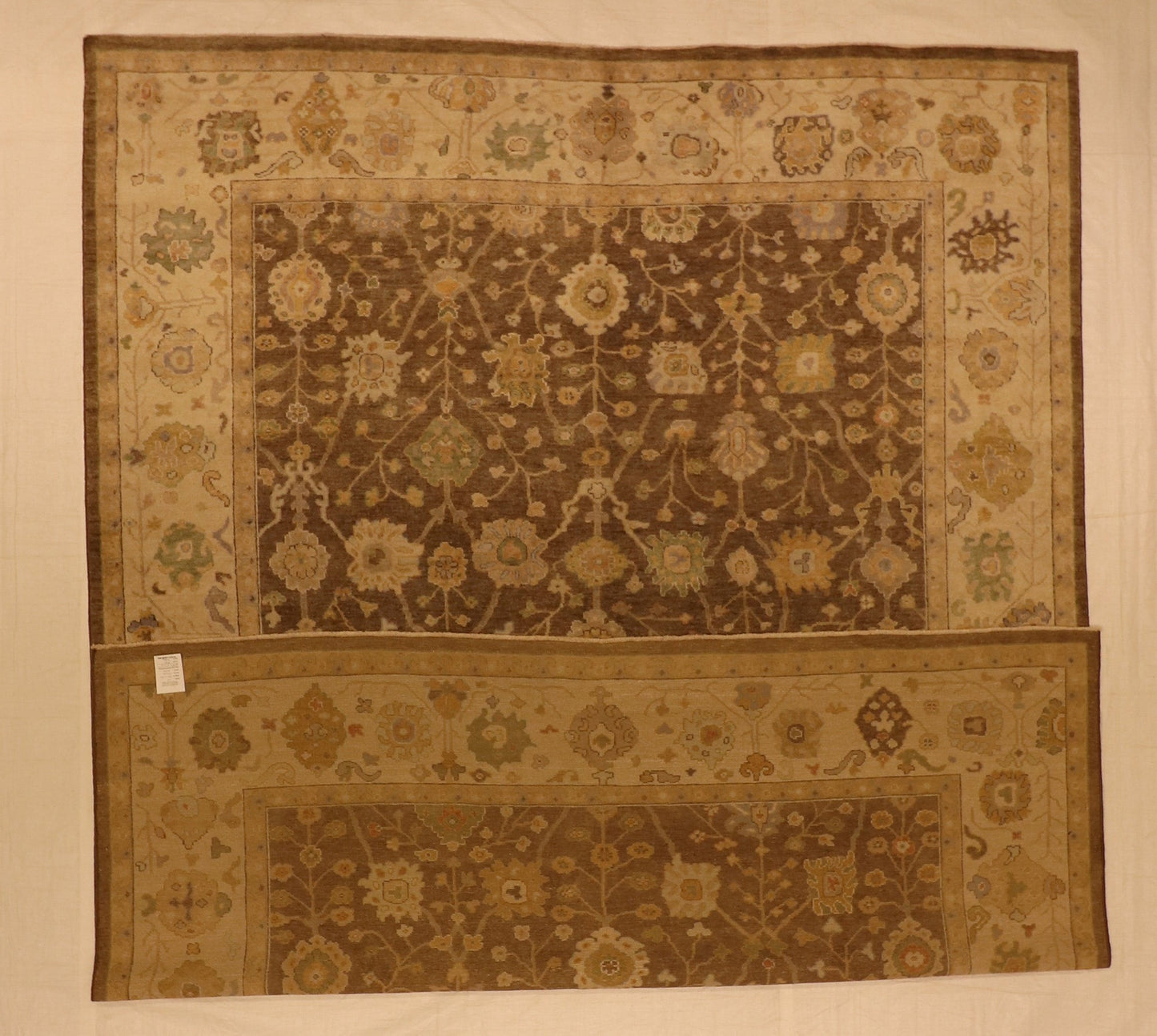 9x12 - Oushak Fine All Over Rectangle - Hand Knotted Rug