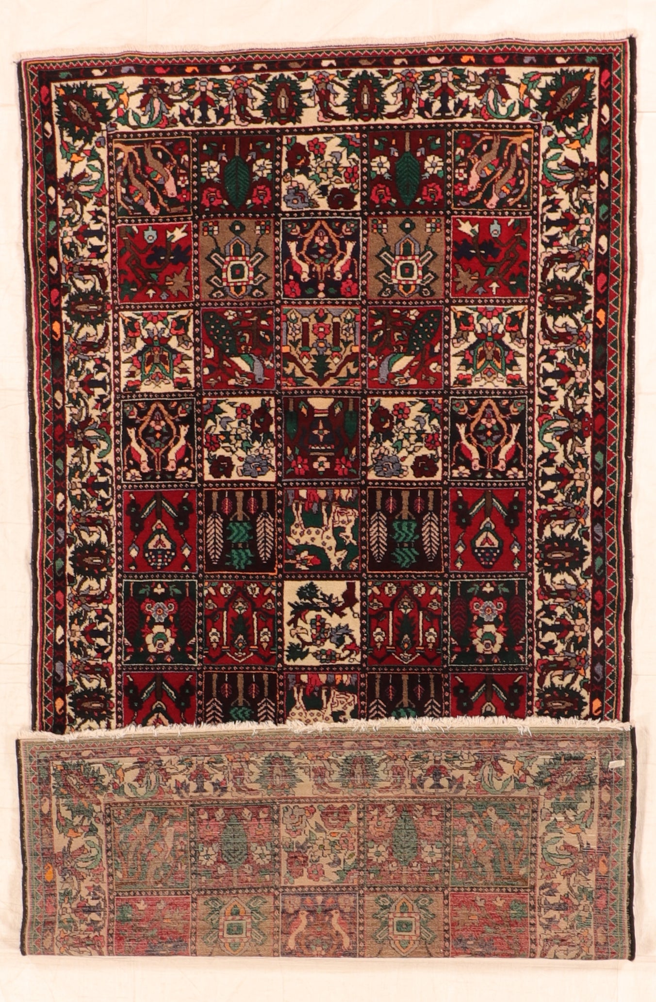 Runner - Bakhtiarie S.Antique All Over Rectangle - Hand Knotted Rug