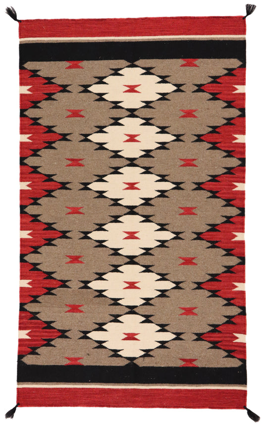 3x5 - Navajo Fine Wool All Over Rectangle - Hand Knotted Rug