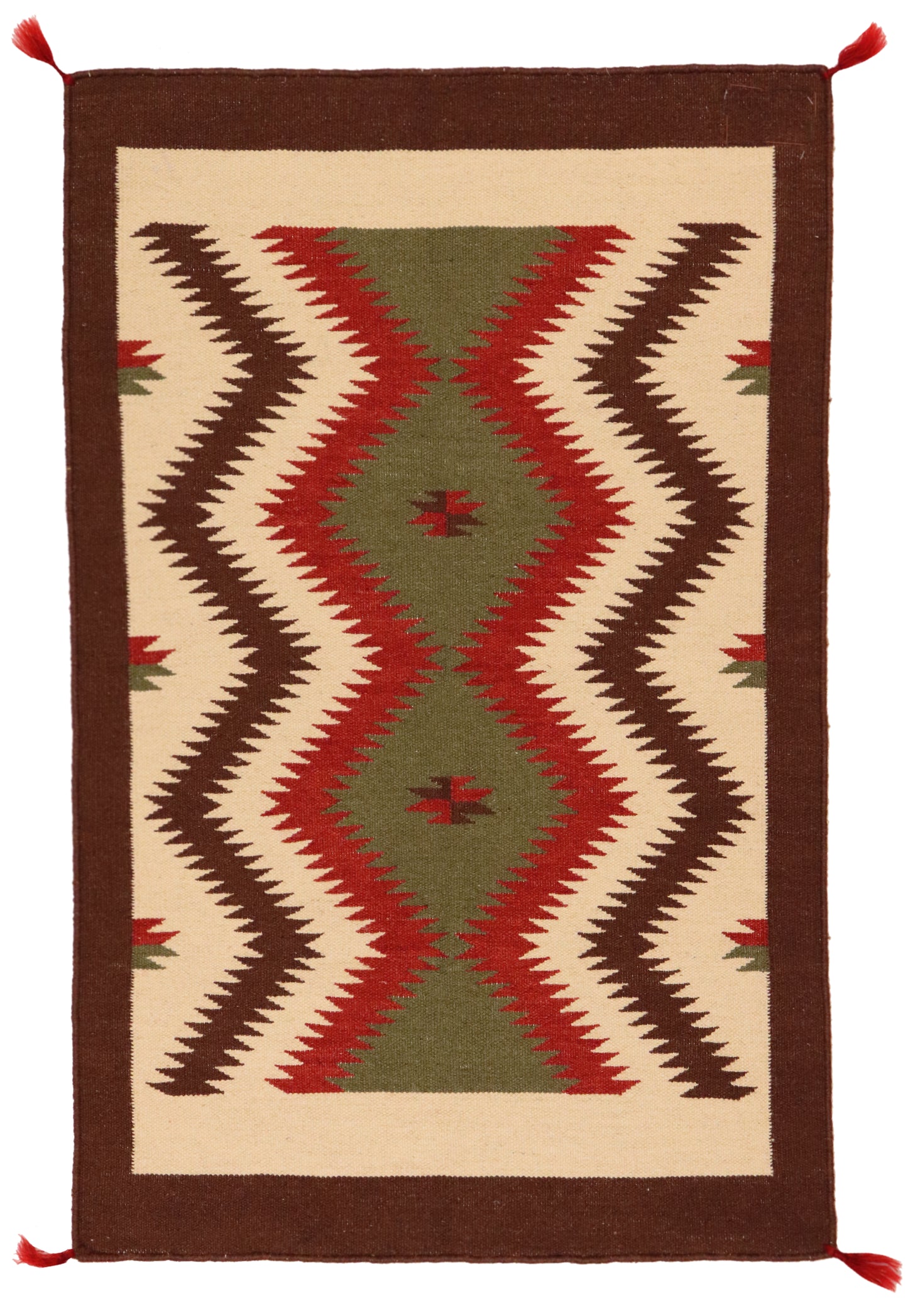 3x5 - Navajo Fine Wool All Over Rectangle - Hand Knotted Rug