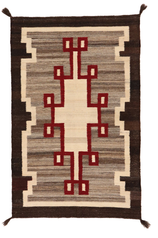 3x5 - Navajo Fine Wool All Over Rectangle - Hand Knotted Rug