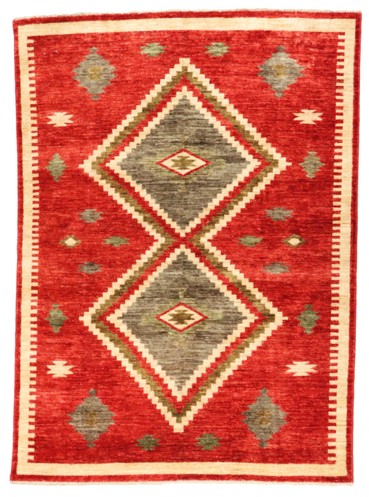 5x7 - Mountain Modern Fine/Wool All Over Rectangle - Hand Knotted Rug