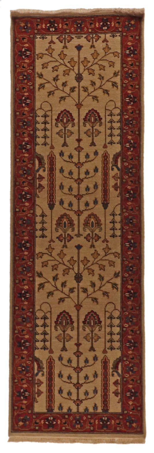 Runner - Tree of Life Wool All Over Rectangle - Hand Knotted Rug