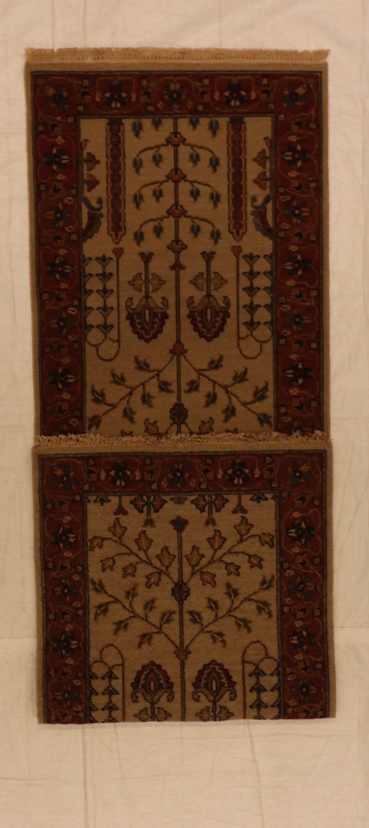 Runner - Tree of Life Wool All Over Rectangle - Hand Knotted Rug