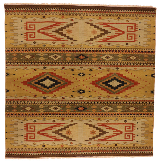 10x10 - Heriz Fine All Over Square - Hand Knotted Rug