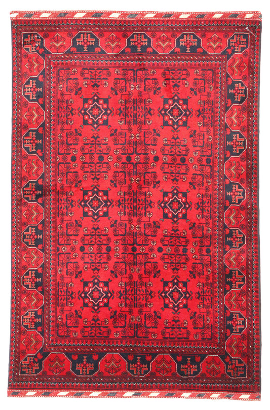 3x5 - Turkaman Wool All Over Rectangle - Hand Knotted Rug