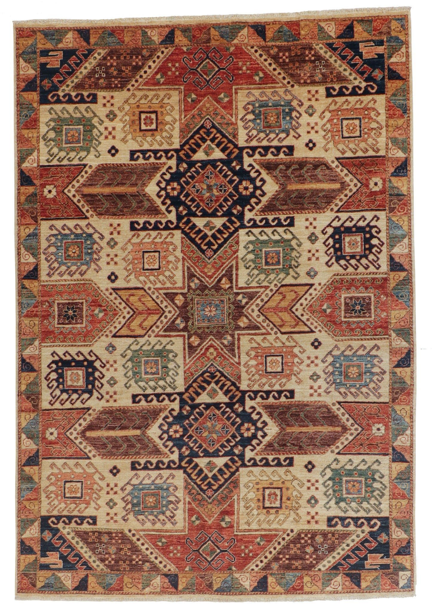 5x7 - Ziegler Fine/Wool All Over Rectangle - Hand Knotted Rug