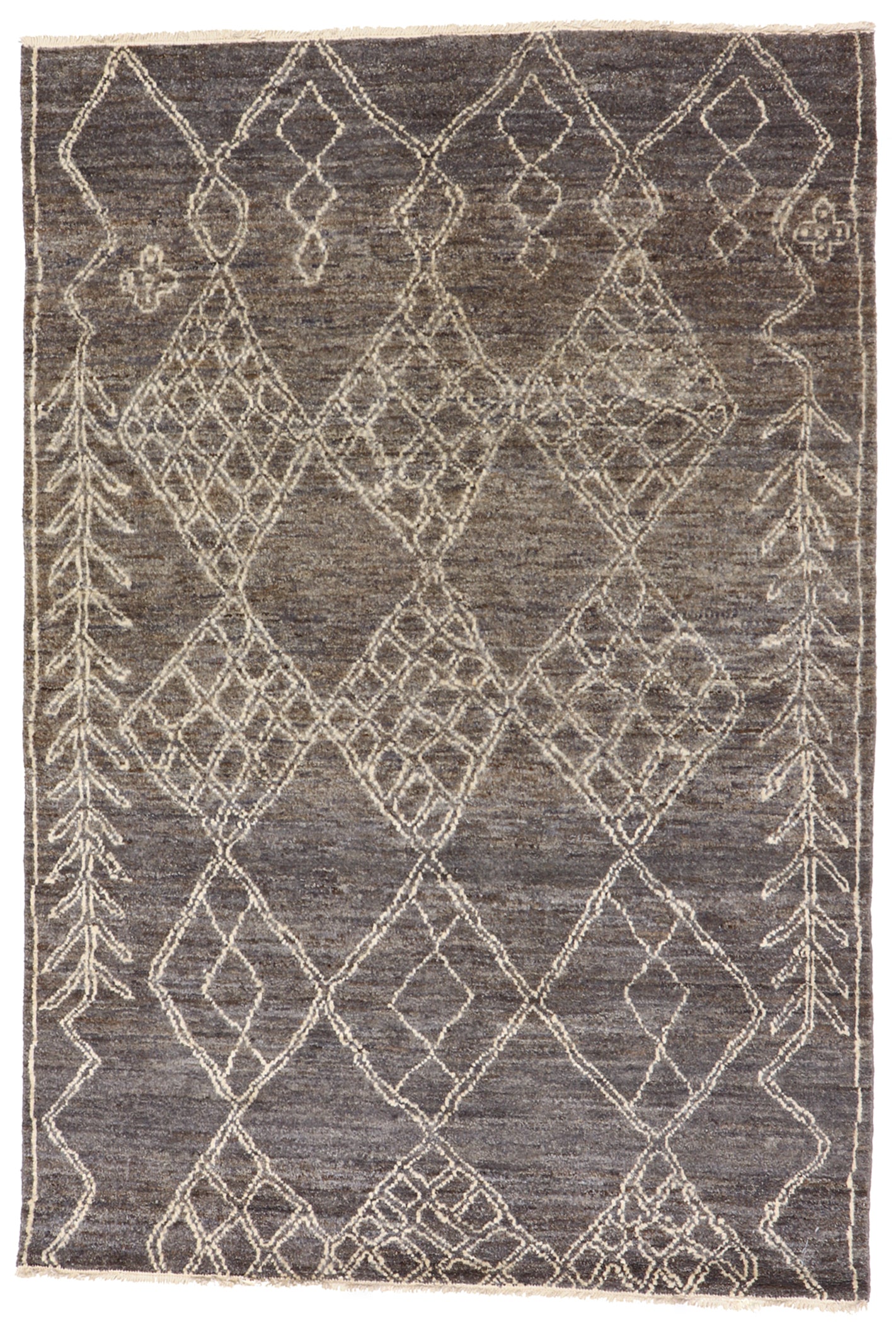 5x7 - Moroccan Fine/Wool All Over Rectangle - Hand Knotted Rug