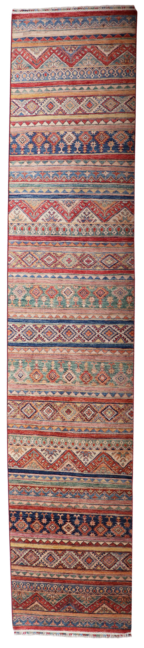 Runner - Baluch Fine All Over Rectangle - Hand Knotted Rug