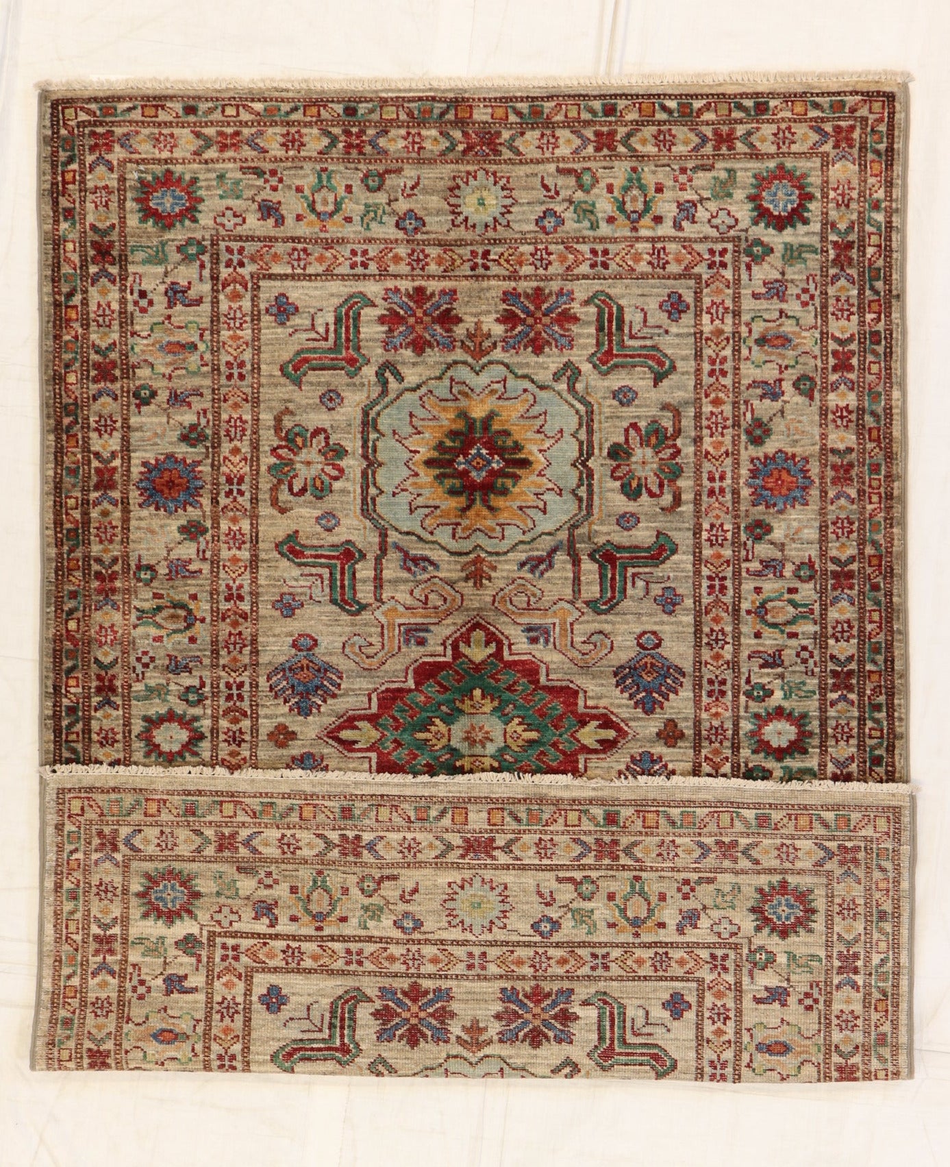 3x5 - Hamadan Fine/Wool Geometric Rectangle - Hand Knotted Rug