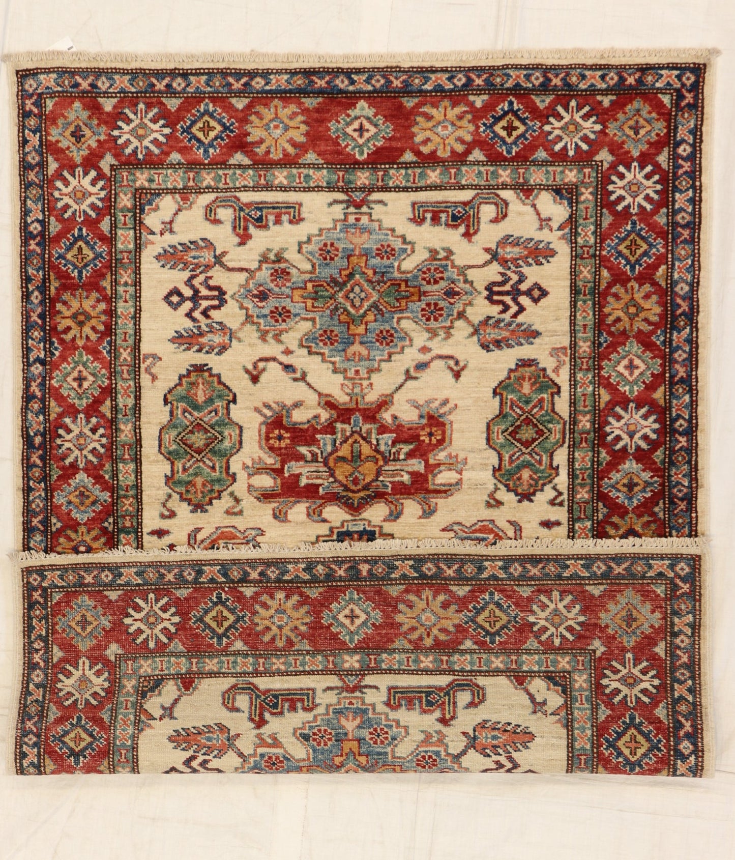 3x5 - Kazak Wool All Over Rectangle - Hand Knotted Rug