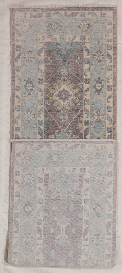 Runner - Oushak Fine All Over Rectangle - Hand Knotted Rug