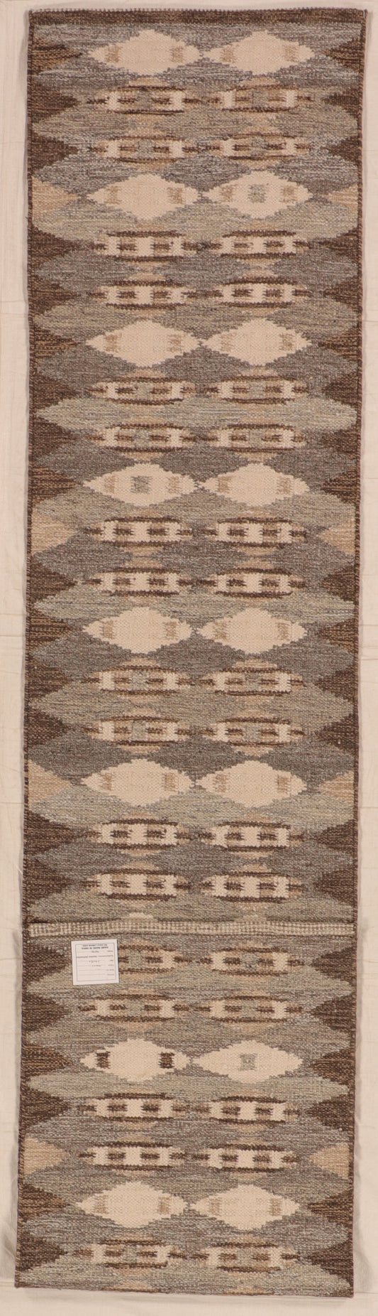 Runner - Scandinavian Fine All Over Rectangle - Hand Knotted Rug