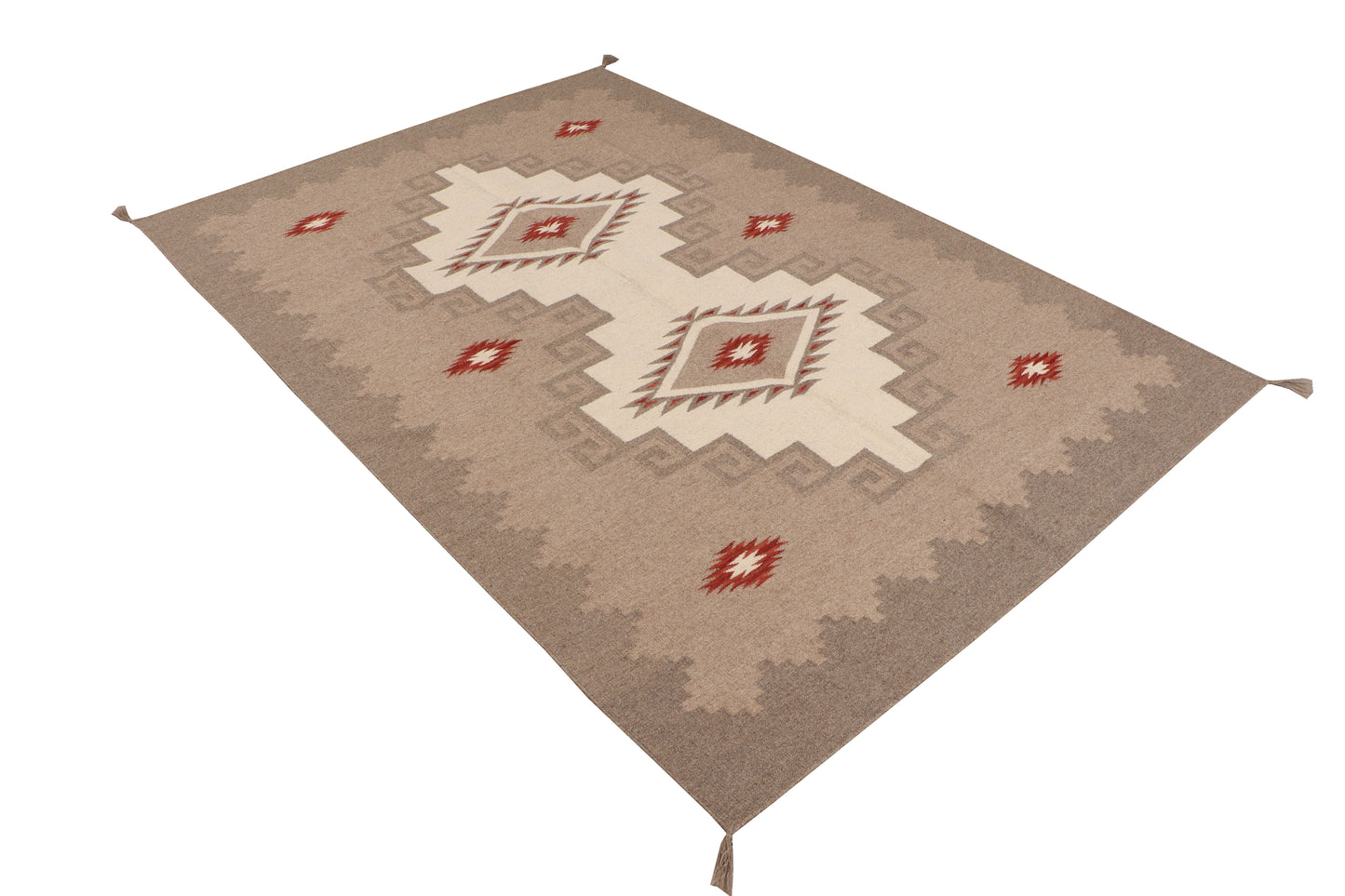 6x9 - Kilim Fine/Wool All Over Rectangle - Hand Knotted Rug