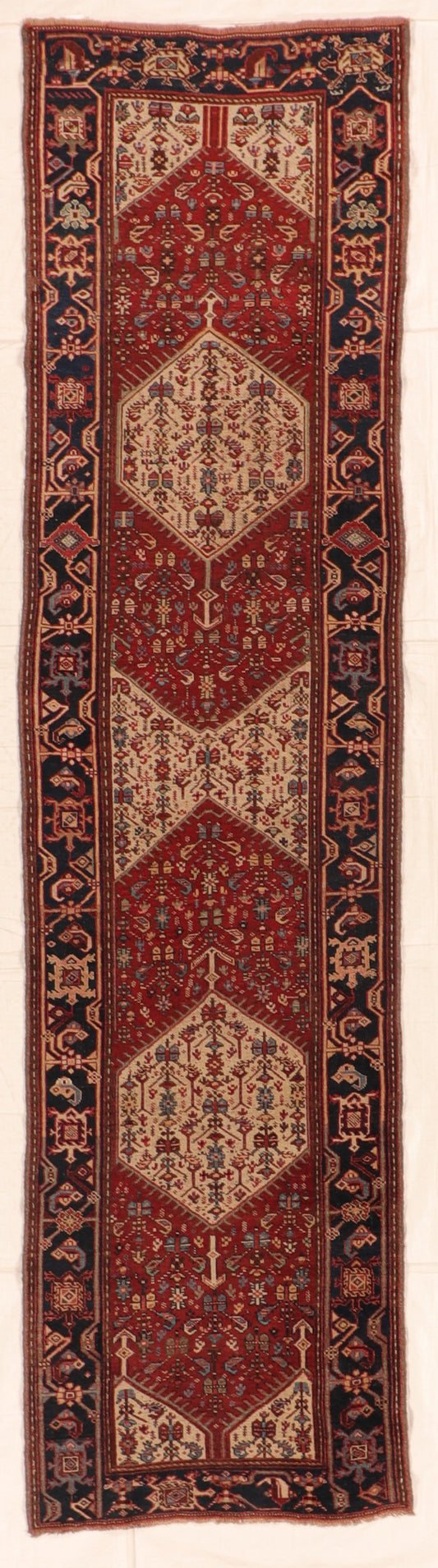 Runner - Malayer Antique/Wool All Over Rectangle - Hand Knotted Rug