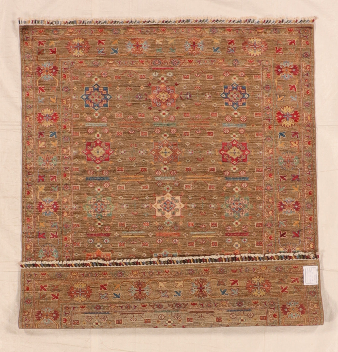 5x7 - Mahal Fine/Wool All Over Square - Hand Knotted Rug