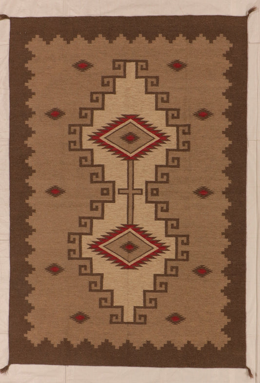 6x9 - Kilim Fine All Over Rectangle - Hand Knotted Rug