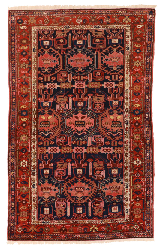 5x7 - Tabriz Antique All Over Rectangle - Hand Knotted Rug