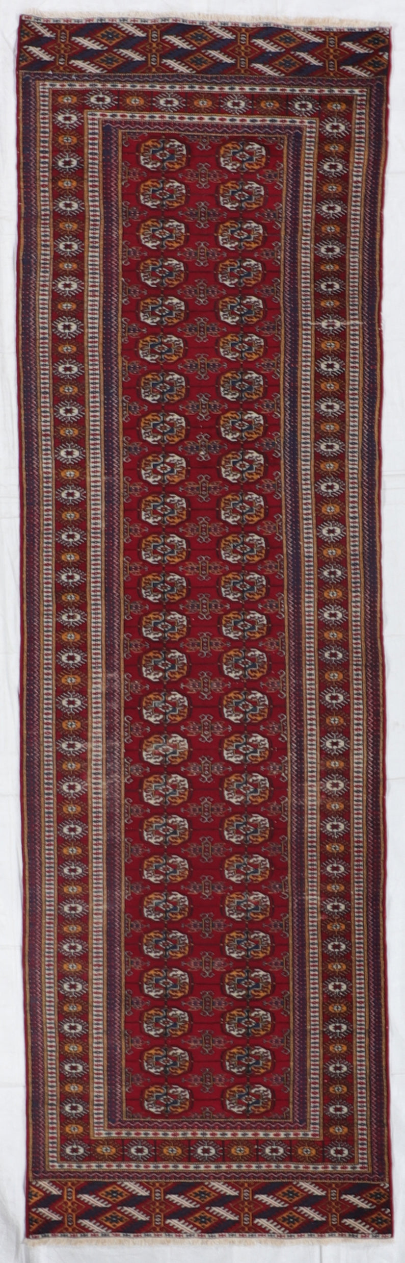 Runner - Tekeh Fine Geometric Rectangle - Hand Knotted Rug