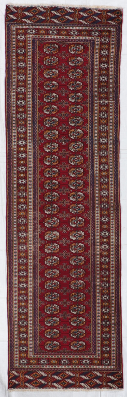 Runner - Tekeh Fine Geometric Rectangle - Hand Knotted Rug