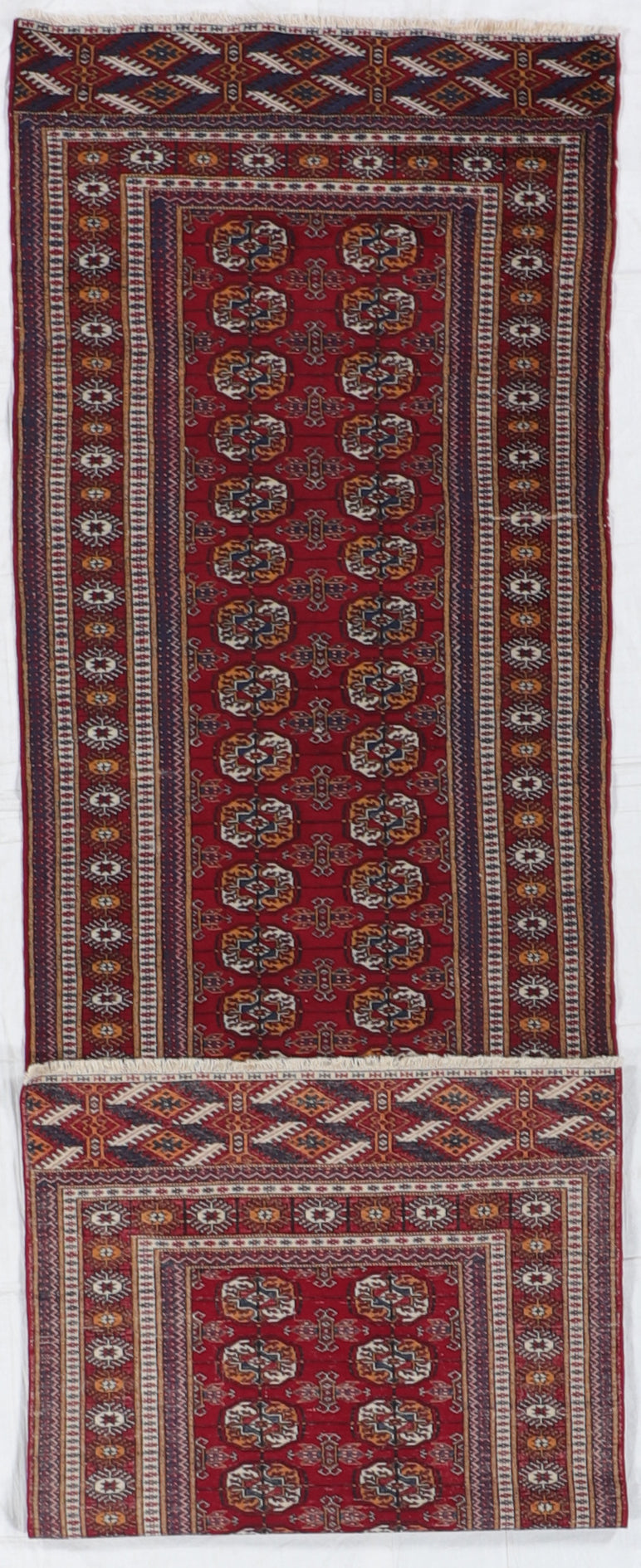 Runner - Tekeh Fine Geometric Rectangle - Hand Knotted Rug