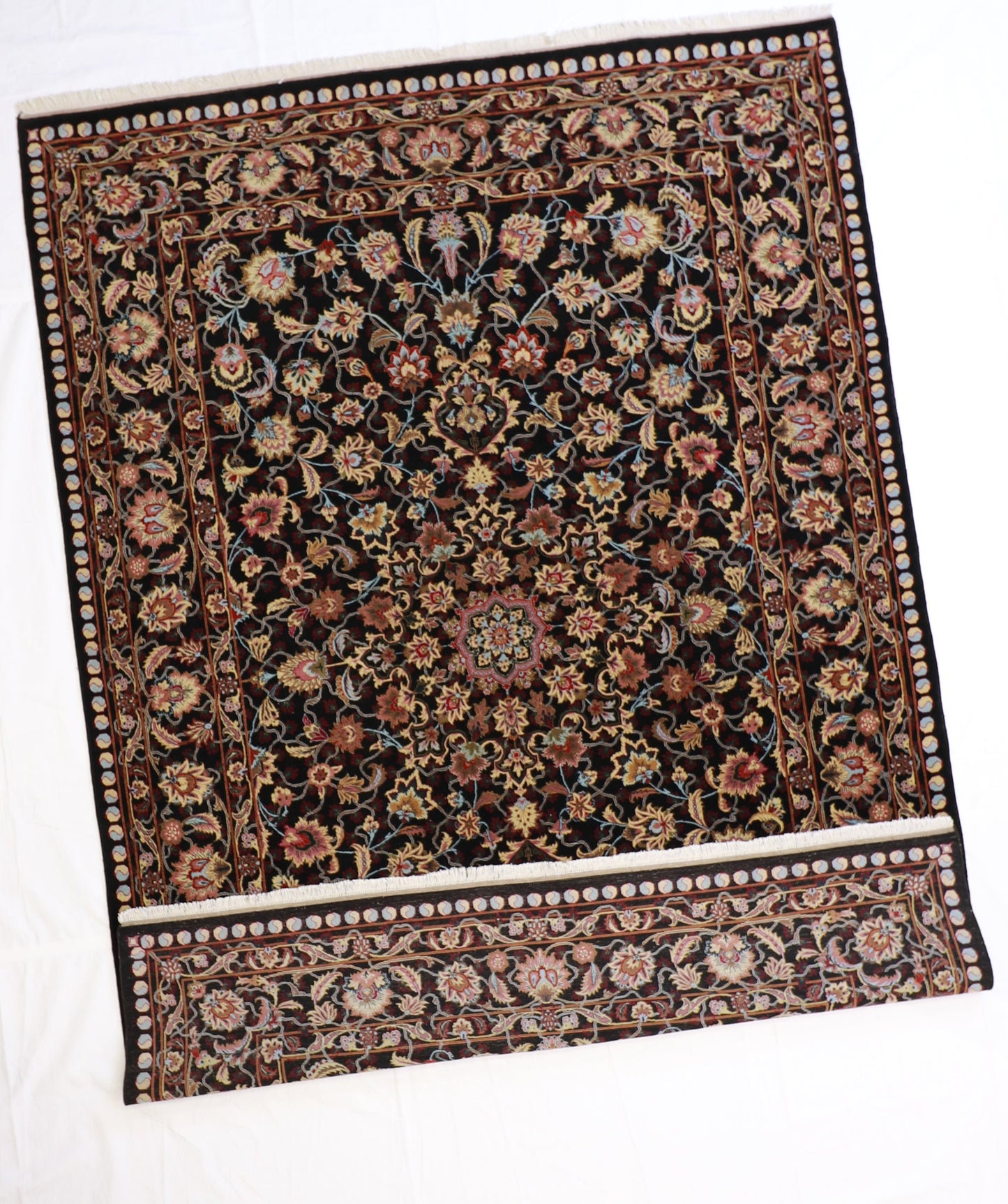 9x12 - Mashad Wool All Over Rectangle - Hand Knotted Rug