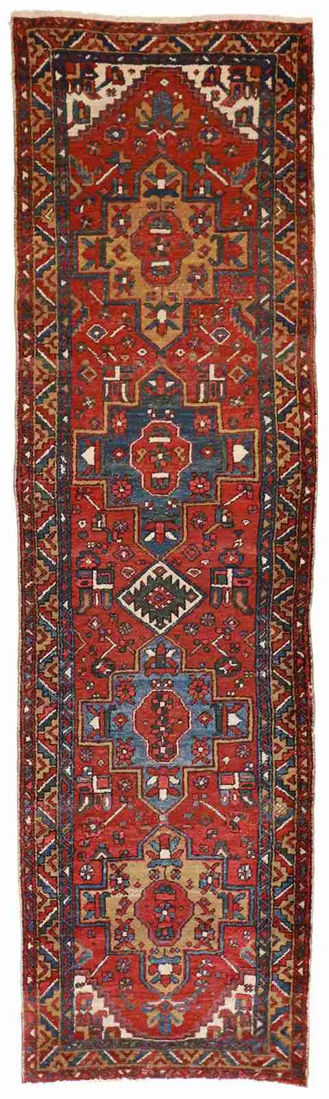 Runner - Karajeh Fine All Over Rectangle - Hand Knotted Rug